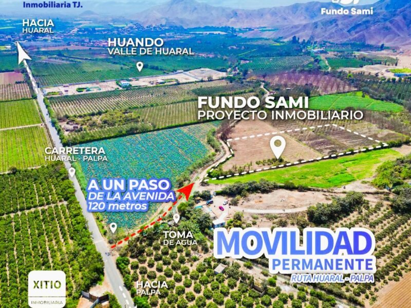 Terreno de 300 m2 en Huaral