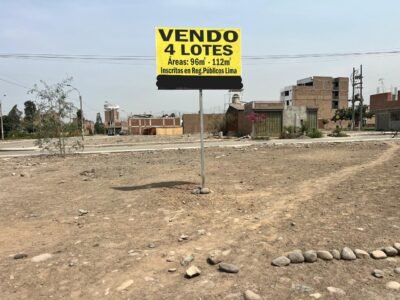 4 Terrenos Urbanos Juntos – Urb. La Alameda, Carabayllo