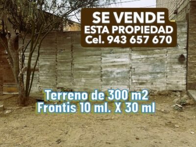 Lote/Terreno de 300 m2 en Bella Aurora. Puente Piedra