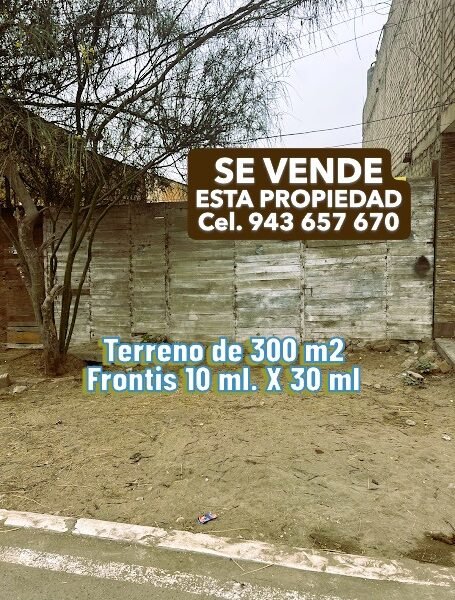 Lote/Terreno de 300 m2 en Bella Aurora. Puente Piedra